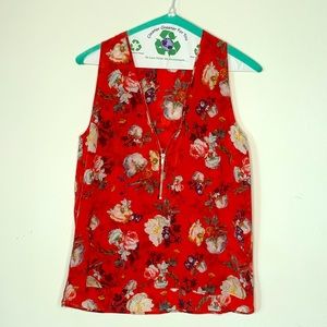 The Kooples silk top with zipper